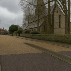 Artists Impression of the colour of the surface after the blocks are removed