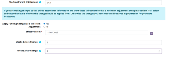 summer term adjustments