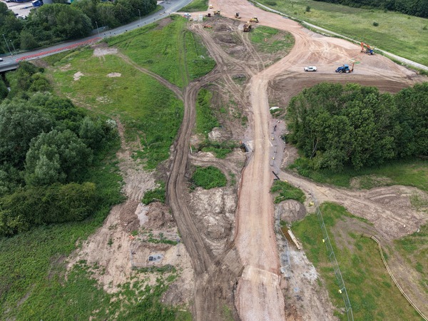 Aerial view of site