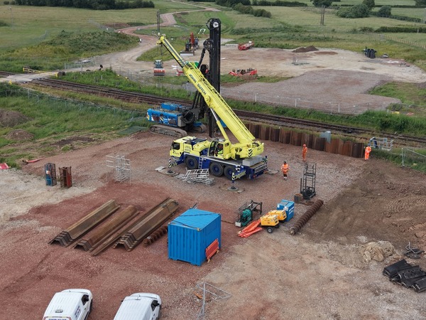 Crane on site