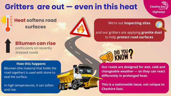 Gritters in summer - Granite Dusting