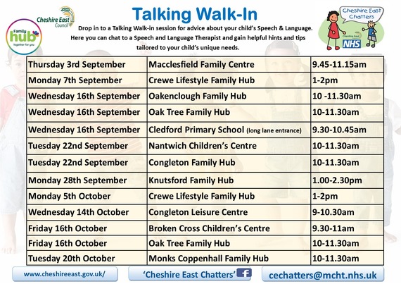 Talking walk-in dates