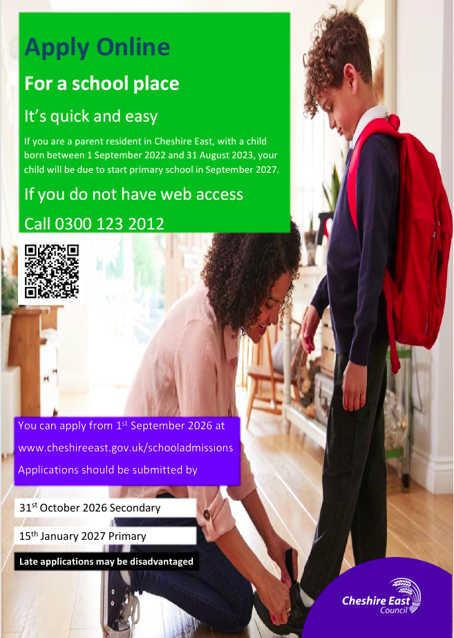 Apply online poster