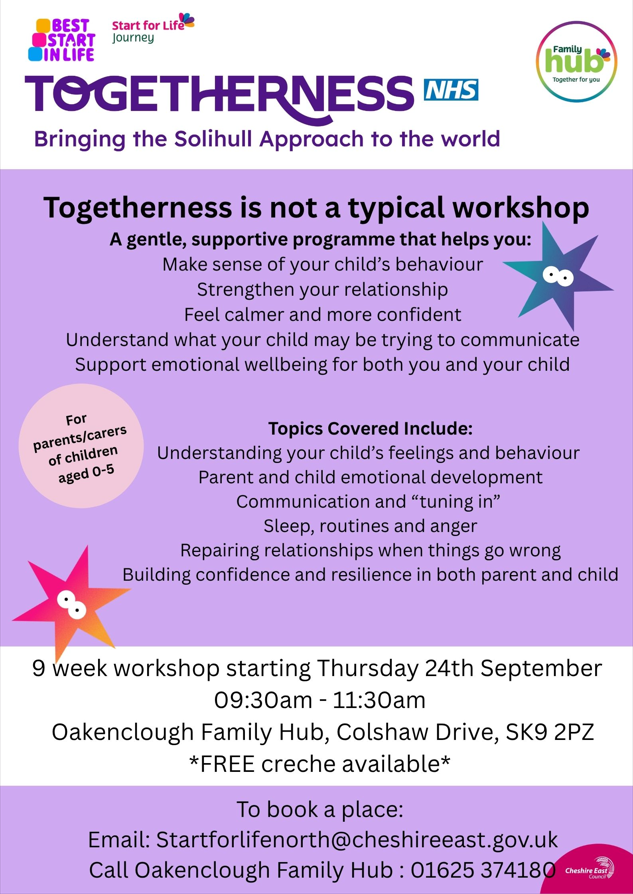 Togetherness parenting programme flyer
