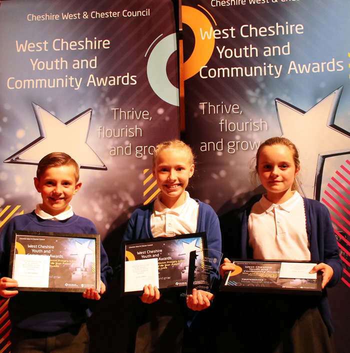 Neston Primary School children