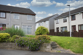 Semi-detached houses with gardens