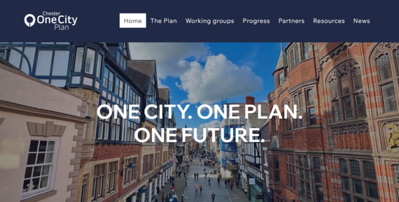One City Council website homepage