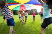 Children playing in club