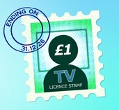 Old TV Licence stamp