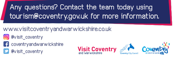 Visit Coventry and Warwickshire footer