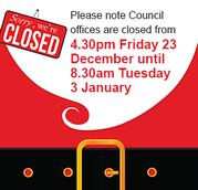 Christmas closures