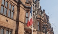 French flag outside the Council House