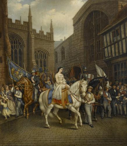 Godiva procession painting by David Gee