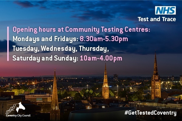 COVID Test Centres opening hours