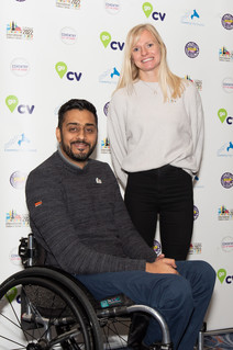 Athletes Rowena Cole and Mandip Sehmi
