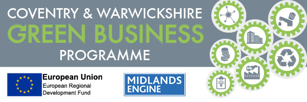 Green Business Programme with ERDF and Midlands Engine logos