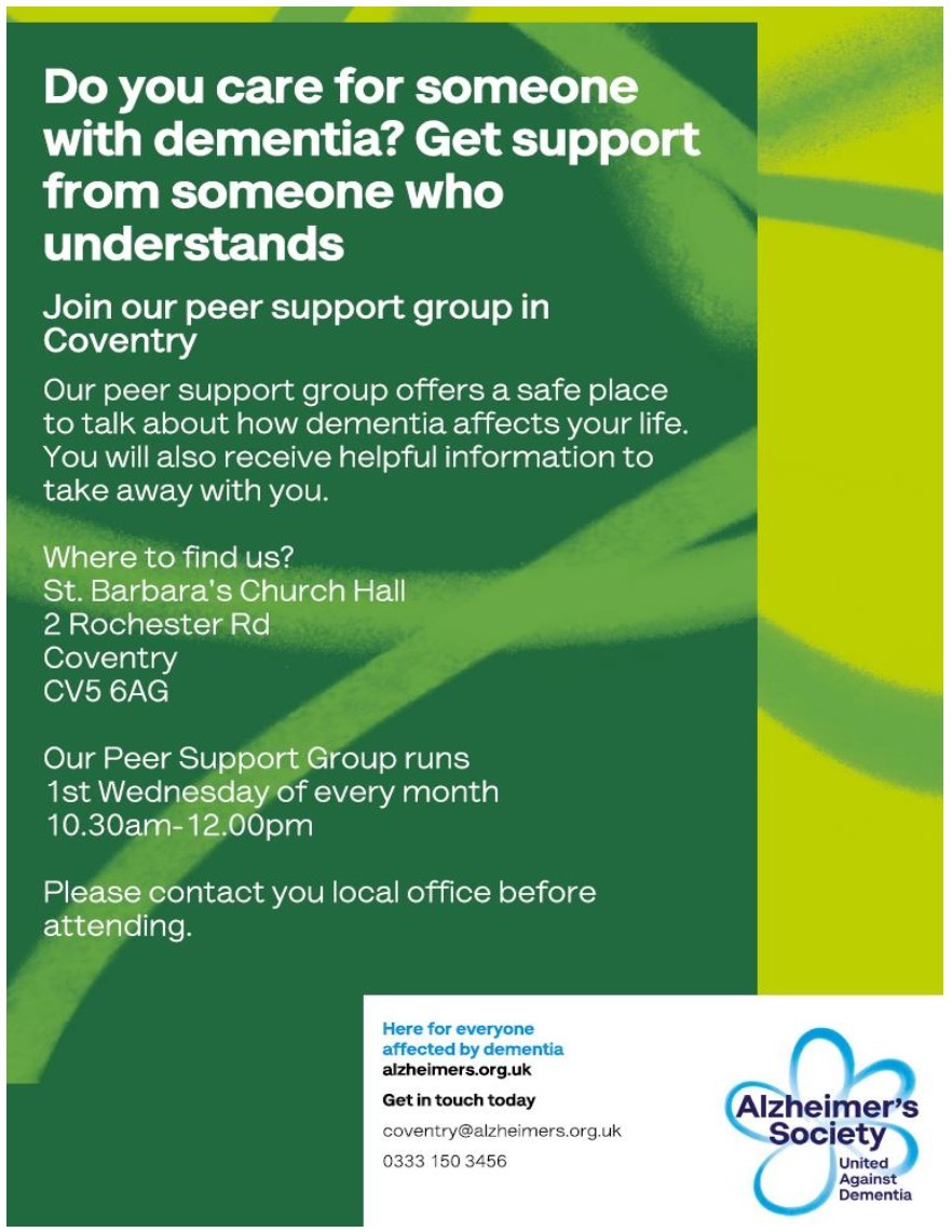 Alzheimers peer support group