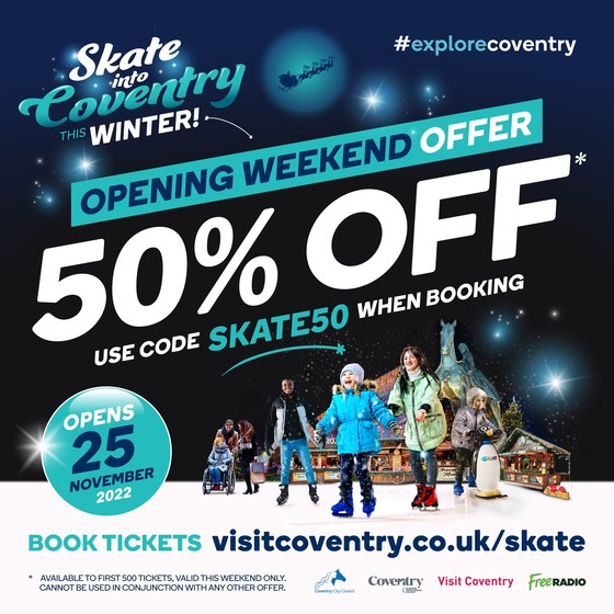 Go CV Exclusive Opening Weekend Offer for iceskating