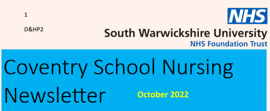 Coventry School Nursing Newsletter