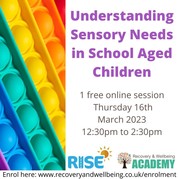 Understanding sensory needs in school aged children session poster
