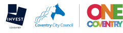 Invest Coventry, Coventry City Council and One Coventry logos