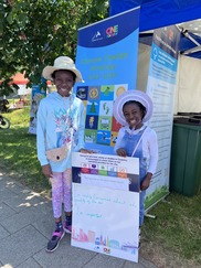 Young People sharing their Climate Change  pledges at the Citys MotoFest Event in June  