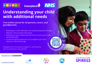 Understanding your child with additional needs course poster