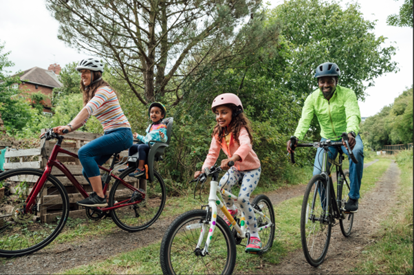 Family cycling