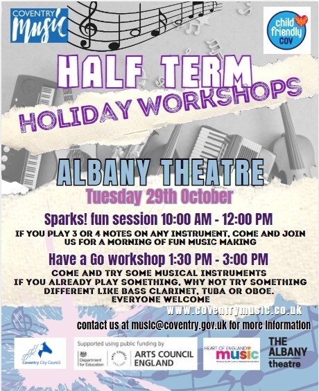 half term workshop flyer 