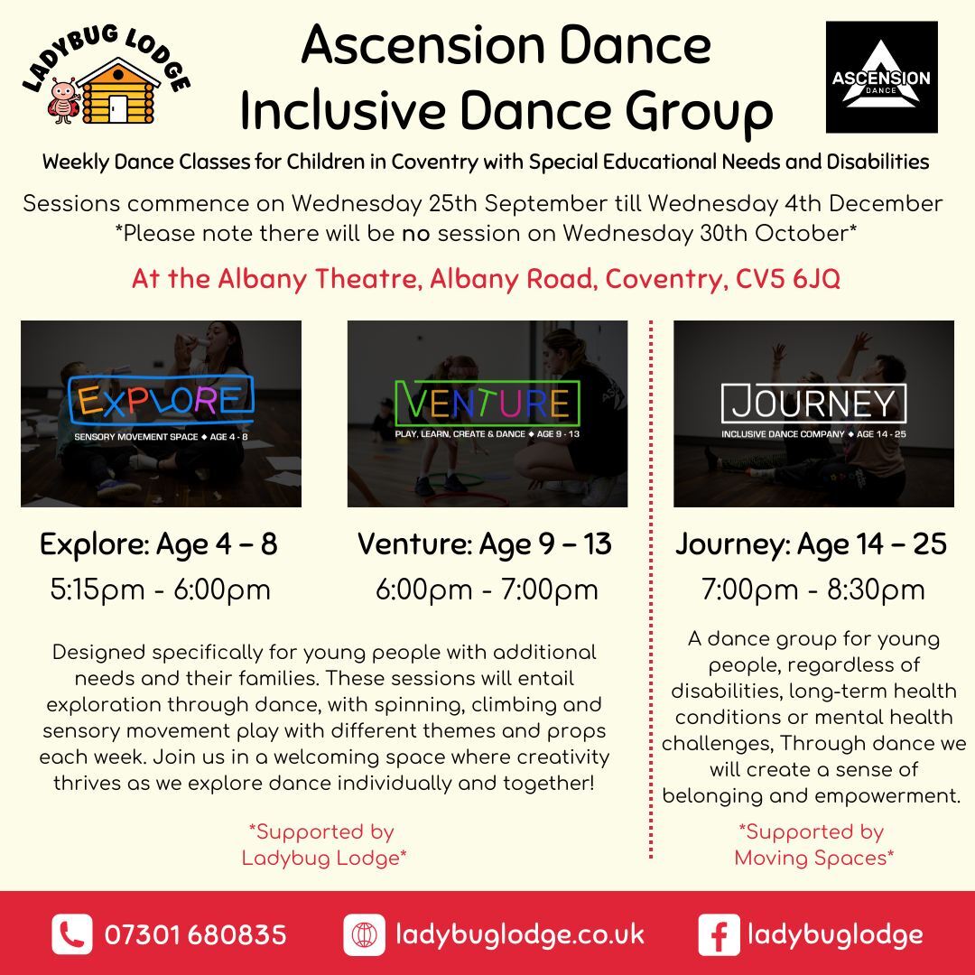 Inclusive Dance sessions poster