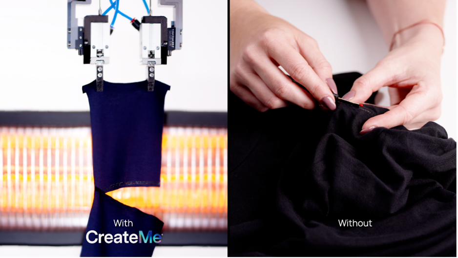 CreateMe technology - with vs without