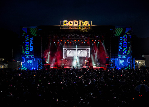 View of Main Stage at night