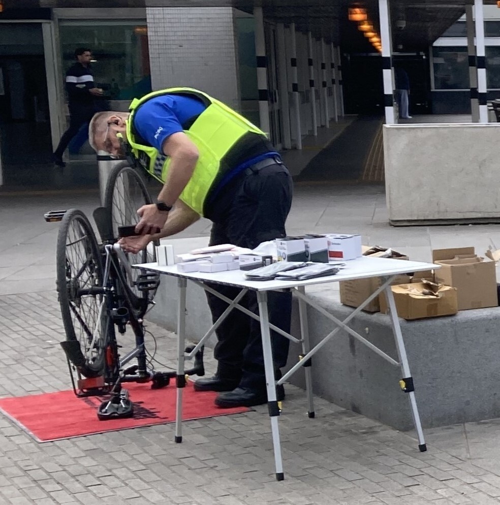 Dr Bike Coventry Station Police Square Zoomed Bike Week 2025
