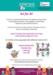 Art for All poster July 2025