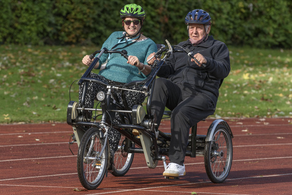 Parkride couple inclusive cycling side by side trike tricycle