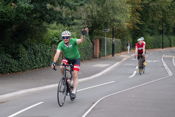 Road racing cyclists