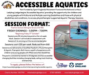 Ladybug Lodge Accessible Aquatics' Sessions poster