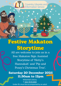 Christmas Makaton story poster
