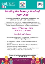 Sensory Needs Workshop Poster Jan 26
