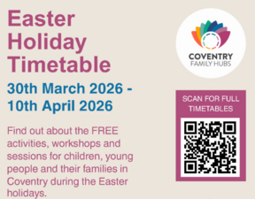Easter 2026 Family hub activities poster