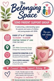 The belonging space session poster summer 2026