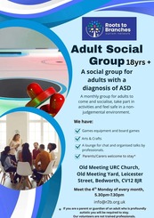 Roots to Branches Adult Social group poster July 2026