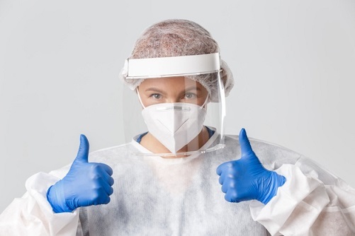 Healthcare professional in PPE