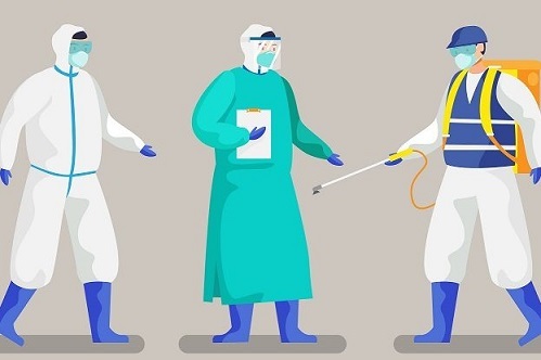 Image of healthcare workers in masks