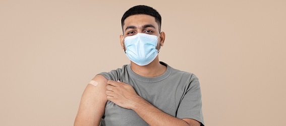 DHSC vaccinated person 