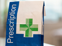 A prescription bag