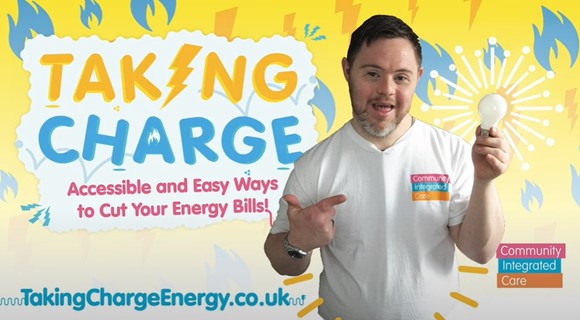A banner image to support the taking charge campaign