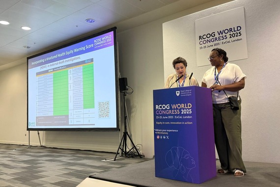 Louise Wake and Jo Francis at RCOG
