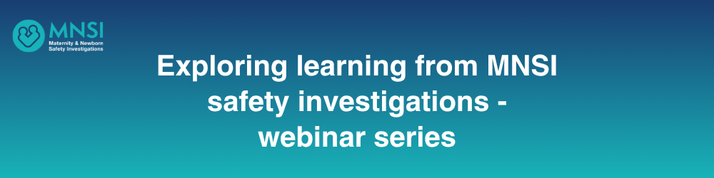 Webinar series