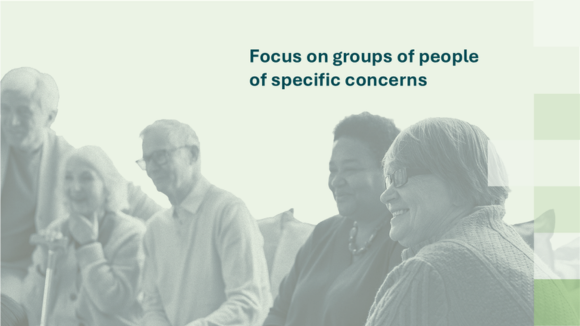 A group of people sitting on couches 